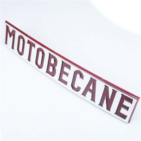 Monogramme Logo Rouge Motobécane De Réservoir Pour Les Mobylette