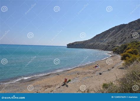 The Beautiful Pissouri Beach in Cyprus Stock Image - Image of coastline ...