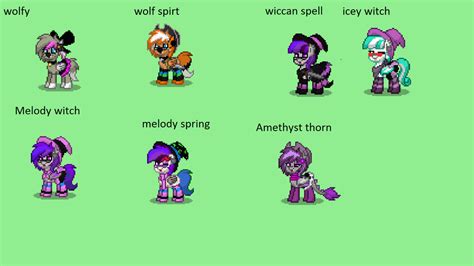 my Pony Town Oc's by darknessthehedgehog3 on DeviantArt