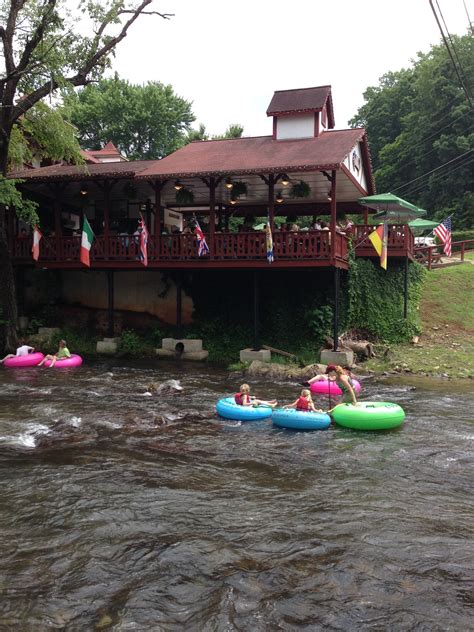 Tubing down the Chattahoochee River in Helen, GA