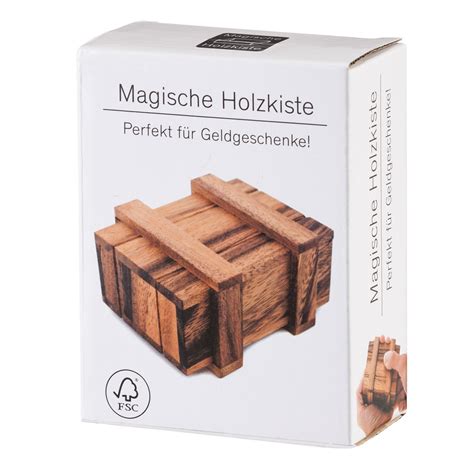 Magische Zauberkiste Geschenkbox Geldgeschenkbox Knobelspiel Puzzle