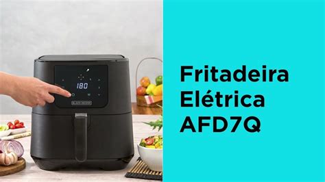 Fritadeira El Trica Sem Leo Air Fryer Black Decker Techno Fryer Afd Q