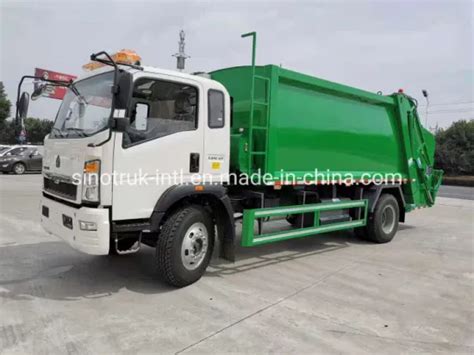 Sinotruk Howo Tons M M Waste Refuse Compactor Truck With Swing