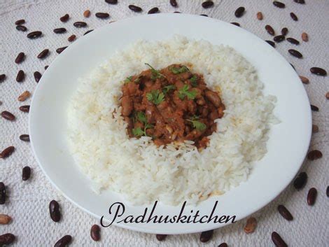 Rajma Chawal-Rajma rice-Rajma curry with rice - Padhuskitchen