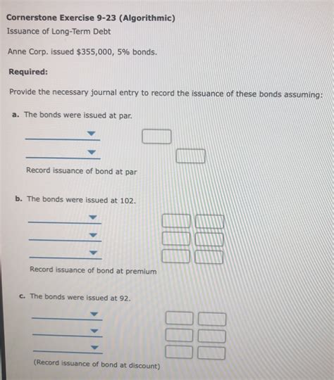 Solved Cornerstone Exercise Algorithmic Issuance Of Chegg