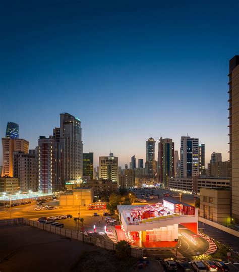 Taep Aap Tops Bbt Hilltop Restaurant In Kuwait With Stepped Roof