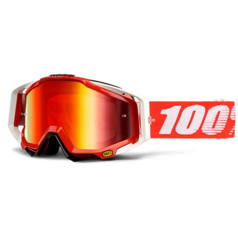 Masque Cross Racecraft Fire Red Ecran Mirror Red Fx Motors