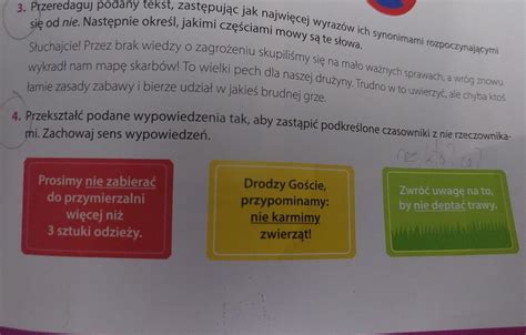 Zad Str J Zyk Polski Klasa Przekszta Podane Wypowiedzi Tak