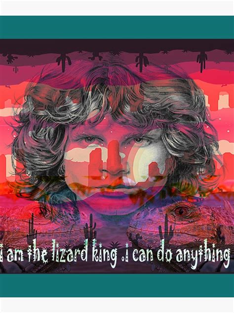 Jim Morrison The Doors The Lizard King Poster By Fireflytee Redbubble