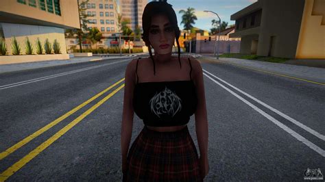 Black Top And Skirt For Gta San Andreas