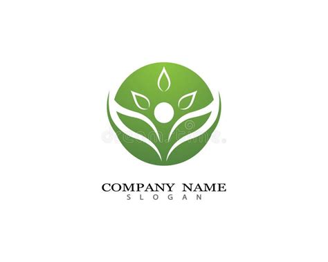 Wellness Logo Template Vector Icon Illustration Stock Vector