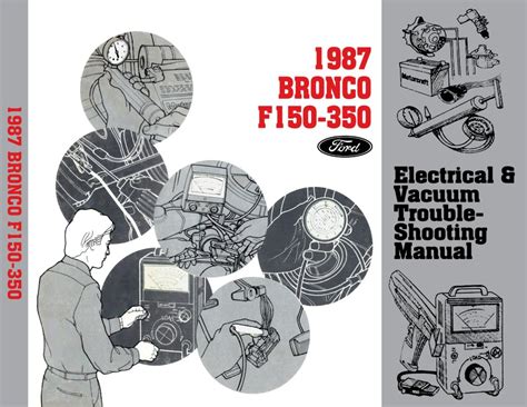 1987 Ford F Series Truck Electrical Vacuum Troubleshooting Manual Oem