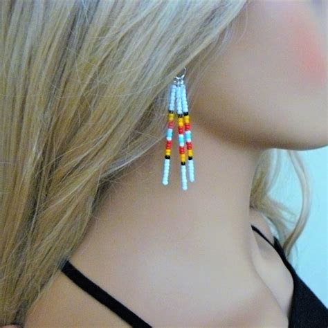 Native American Beaded Earrings Etsy