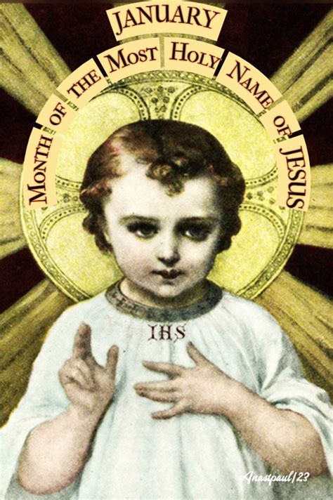 Catholic Devotion For January The Month Of The Most Holy Name Of Jesus Anastpaul