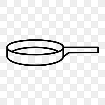 Frying Pan Outline PNG Transparent Images Free Download | Vector Files ...