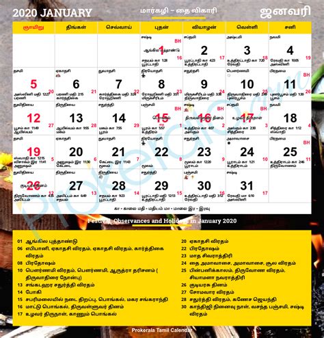 2025 Calendar Rashifal Prokerala Tamil Bambi Marleah