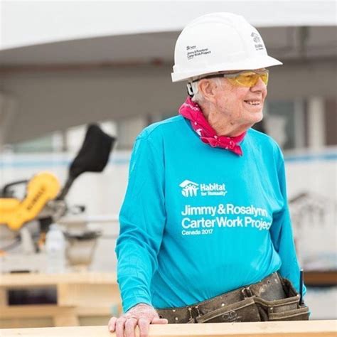 Jimmy Carter Discusses Volunteering For Habitat For Humanity At 95