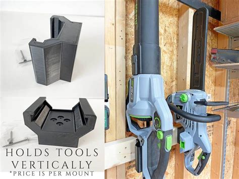 Ego Wall Tool Mount Allows Vertical Mounting Of Ego Tools To A Wall