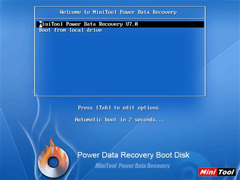 Data Recovery Boot CD can be used to recover data when OS crashed