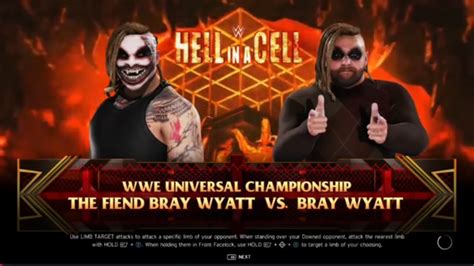 The Fiend Vs Bray Wyatt Hell In A Cell Wwe K Gameplay The Fiend Vs