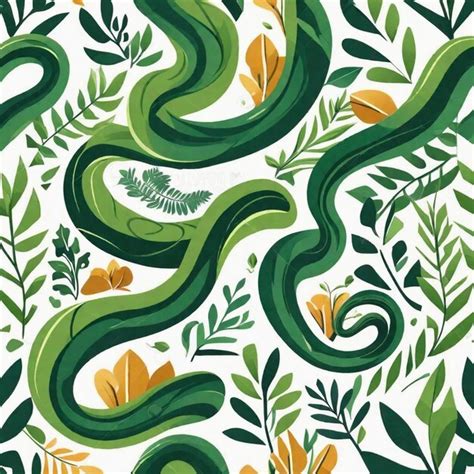 Premium Ai Image Wild Snake Slithering Through The Rainforest