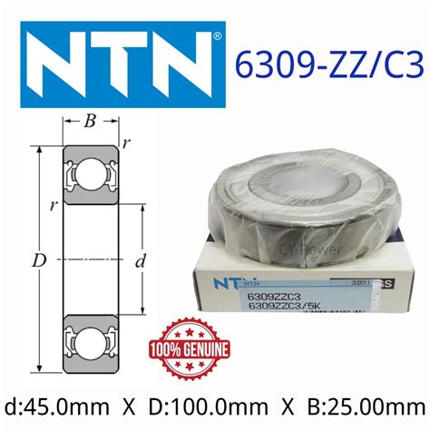 6305 6306 6307 6308 6309 ZZ C3 NTN Japan Bearing Deep Groove Ball