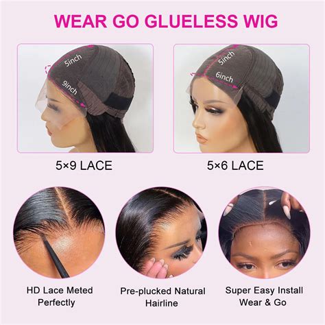 Airy Cap Glueless Wig Straight Hd Lace Wig Breathable Cap Wear And Go