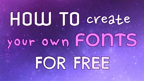 How To Create Your Own Fonts For Free Using Calligraphr Youtube