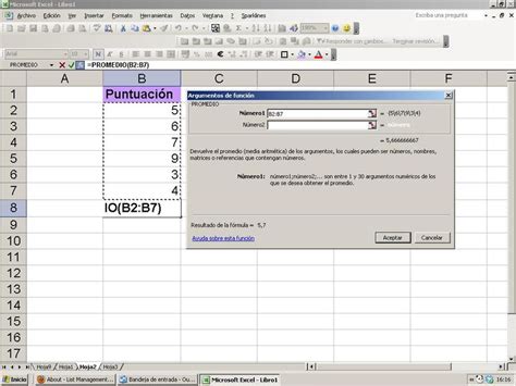 Cómo usar la funcion promedio en excel