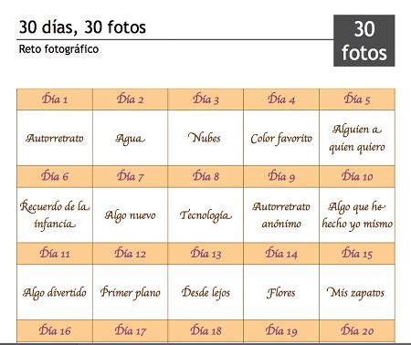 Reto fotográfico 30 días 30 fotos Esfera TIC