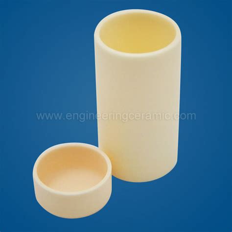 China Alumina Ceramic Cylindrical Crucibles Suppliers Manufacturers