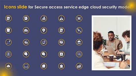 Icons Slide For Secure Access Service Edge Cloud Security Model Ppt