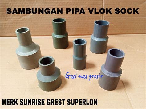 Sambungan Pipa Pvc Vlok Soket Vlok Sock Reducer V Sock Grest Murah