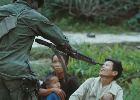 Hue 2nd April 1968 Captured Viet Cong Prisoners As United States Troops