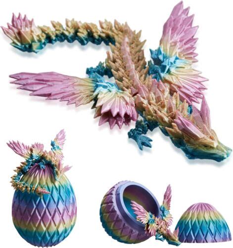 D Printed Dragon Eggs With Inside Flying Laser Rainbow Ebay