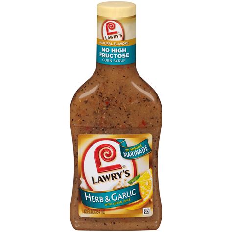 Lawrys Herb And Garlic With Lemon Marinade 12 Oz