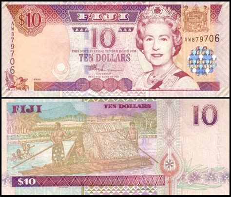 Bankbiljetten A Fiji Dollars Unc Hansmunt