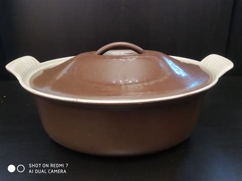 Ancienne Cocotte Faitout Vintage En Fonte Le Creuset Marron Catawiki