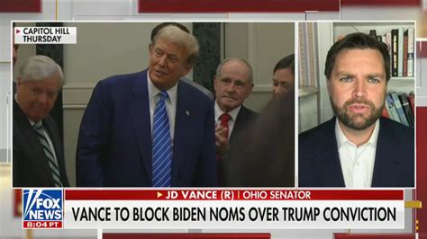 Jd Vance Vows To Block Bidens Federal Judicial Nominees Following