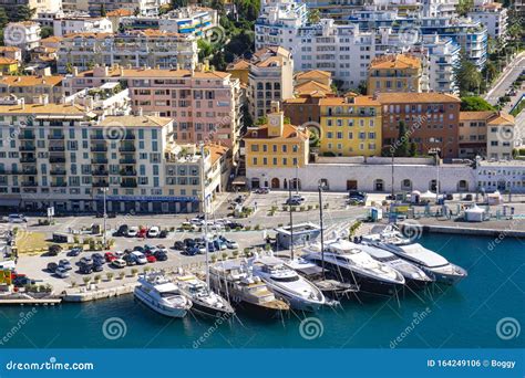 Port Lympia As Seen From Colline Du Chateau Nice France Editorial