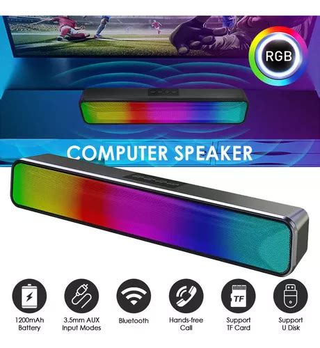 Rgb Altavoces Bluetooth Bocinas Para Pc Tv Laptop Gamer Usb Meses Sin