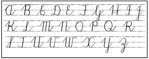 Upper And Lower Case Cursive Letters