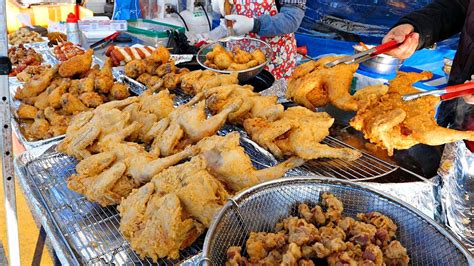 장날이면 대박 터지는 선산 오일장 옛날통닭 닭강정 탕수육 Korean Fried Chicken Korean