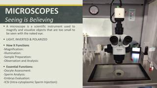 EQUIPMENTS INSTRUMENTS IN IVF LAB Pdf