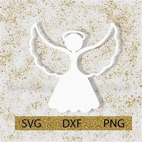 Angel Silhouettes Svg Papercut Ornament Christmas Ornaments Etsy