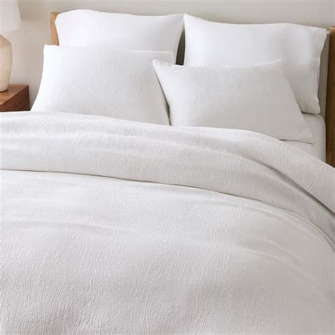 Silky Tencel™ And Cotton Matelasse Duvet Cover And Shams West Elm