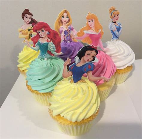 24 Princess Cupcake Toppers Princess Cupcakes Disney Princess