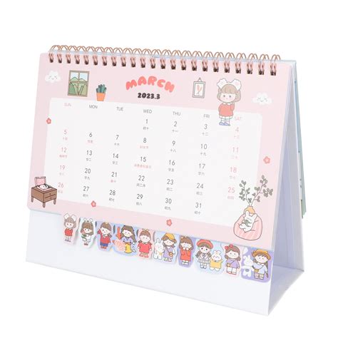 Desk Desktop 2023- Small Standing Calendar 2023 Office Desk Calendar ...