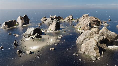 Archipelago of Rocks - 3D Model by raffyraffy