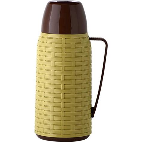 Garrafa Térmica 1 Litro Café Chá Água Rattan Rustica Aladdin Garrafa